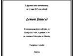 14 maja zmarł Zenon Bancer